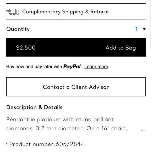 NEW Tiffany Soleste Pendant Necklace - Picture 3 of 6